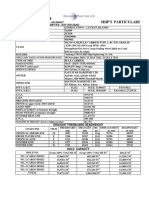 M/V Equinox Dream: Ship'S Particulars