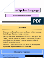 Features of Spoken Language - Introduction - Chanelle Katsidzira 