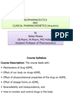 Biopharmaceutics and Clinical Pharmacokinetics