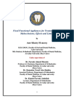 Fixed Functional Appliances For Treatment of Class II Malocclusions Effects and Limitations