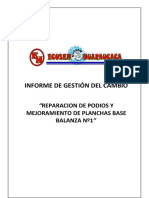 Informe de Gestion de Cambio