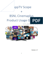 YuppTV Scope BSNL Cinemaplus Usage Guide v1.7