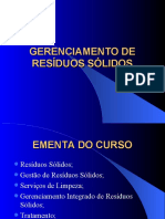 Gerenciamento de Resíduos Sólidos