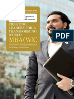 Creating Leaders For A Transforming World: An Executive Management Program For Working Professionals