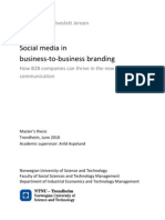 Social Media in B2B Branding-HaakonJensenNTNU2010