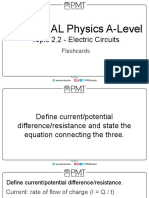 Flashcards - 2.2 Electric Circuits - Edexcel IAL Physics A-Level