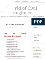 I.S. Code Download - World of Civil Engineer