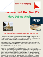 Sikhism and The Five K'S: Guru Gobind Singh