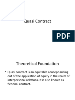 India Contract Act - Quasi Contract and Contract of Standard Format