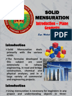 SOLID MENSURATION Chapter 1