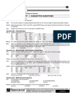 Part - I: Subjective Questions: Section (A) : VSEPR Theory