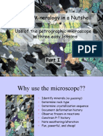 Optical Mineralogy in A Nutshell: Use of The Petrographic Microscope in Three Easy Lessons