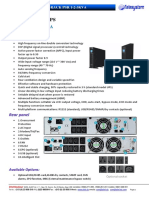 Fiche Technique Onduleur TSR RACK 1 2 3KVA