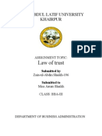 Law of Trust