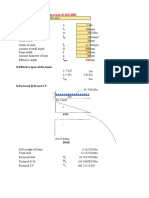 1) Basic Data: Design of Cantilever Beam As Per IS 456-2000