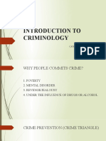 Introduction To Criminology