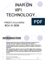 Seminar On Wifi Technology..: Preeti - Kulkarni