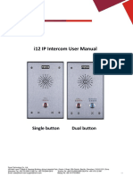 I12 IP Intercom User Manual: Single Button Dual Button