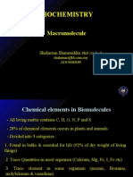 Biochemistry For Nursing (Macromolecule)