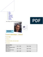 Vogella - De: Groovy With Eclipse - Tutorial