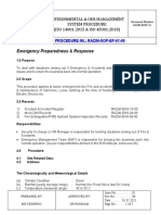 Emergency Preparedness & Response: Environmental & Ohs Management System Procedure (ISO 14001:2015 & ISO 45001:2018)