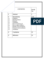 Project On Job Enrichment