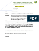 Informe de Estructuras de Agua Existentes