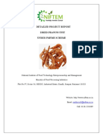 Detailed Project Report Dried Prawns Unit Under Pmfme Scheme