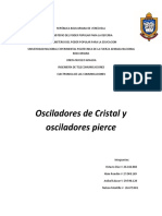 Osciladores de Cristal y Pierce