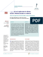 Seguridad en La Aplicacion de Rellenos Faciales Medicina Basada en Evidencia