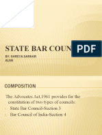 State Bar Councils: By: Shreya Sarkar Alsn