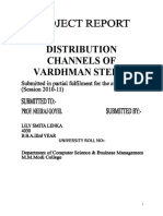 Distribution Channels of Vardhman Steels