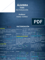 ÁLGEBRA - Factorización I