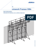 Framed Formwork Framax Xlife: User Information