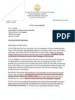 Fulton County DA Letter To SAiC FBI Atlanta Field Office