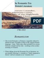 The Romantic Era in British Literature