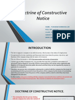 10-11 Doctrine of Constructive Notice