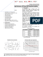 Opa164X Soundplus™ High-Performance, Jfet-Input Audio Operational Amplifiers