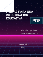 Textos Pautas de Una Investigación Agosto 2021