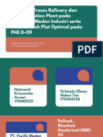 Deskripsi Proses Refinery Dan Hydrogenation Plant Pada PT. Pacific Medan Industri Serta Studi Jumlah Plat Optimal Pada PHE D-09