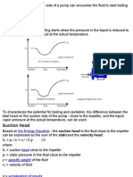 Reduced Efficiency Cavitation Damage: Suction Head