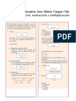 Problemas de Adición Sustracción Multiplicación y División