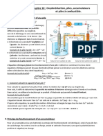 10 - Oxydoréduction, Piles, Accumulateurs Et Piles À Combustible - Cours