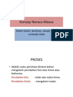 Konsep Neraca Massa