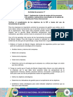 Evidencia 3 Cuadro de Mando Integral Verificar El Cumplimiento de Los Objetivos de La DFI A Traves Del Uso de Herramientas