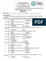 Modified Learning Activity Sheet in Carpentry