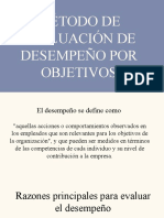 Método de Evaluación de Desempeño Por Objetivos