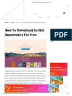 How To Download Scribd Documents For Free