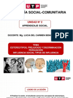 S05.s1 ESTEREOTIPOS, PREJUICIOS Y DISCRIMINACIÓN. PERSUACIÓN. INFLUENCIA SOCIAL