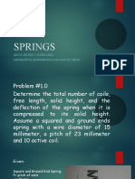 Sample Problems SPRINGS